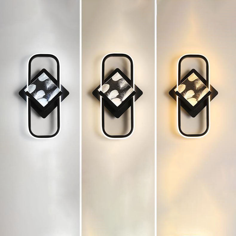 Rectangle Square Aluminum Acrylic LED Wall Sconce Lamp