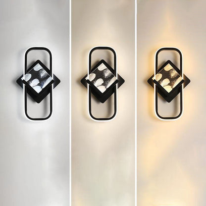 Rectangle Square Aluminum Acrylic LED Wall Sconce Lamp