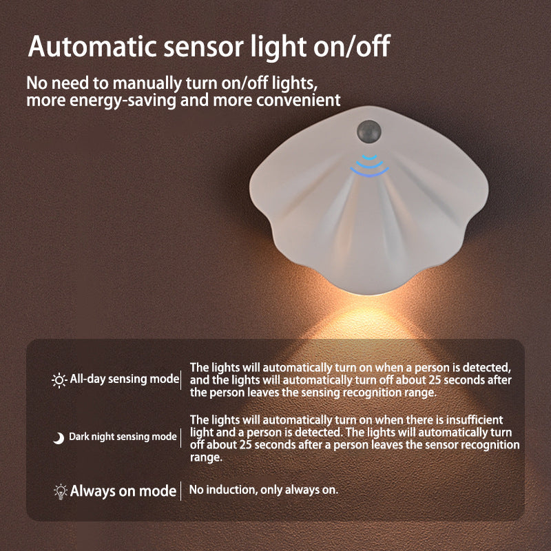 Simplicity ABS Shell LED Rechargeable Wall Sconce Lamp