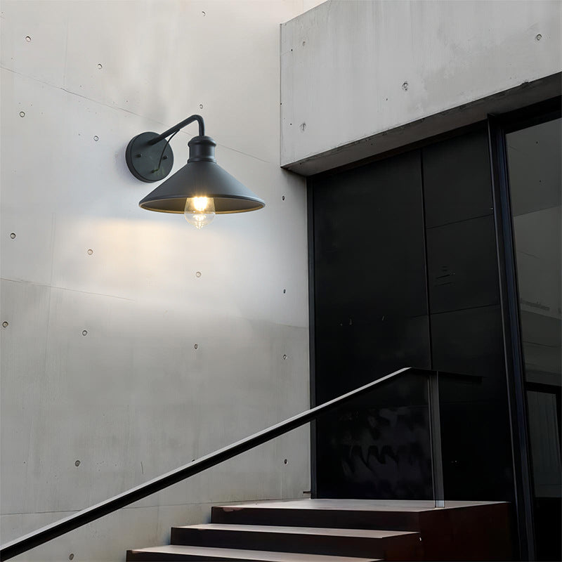 Modern Minimalist Cone Iron 1-Light Wall Sconce Lamp