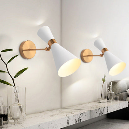 Iron Double-Ended Horn Shape 1-Light Wall Sconce Lamp