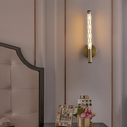 Minimalist Cylindrical Hollow Iron PC LED Wall Sconce Lamp