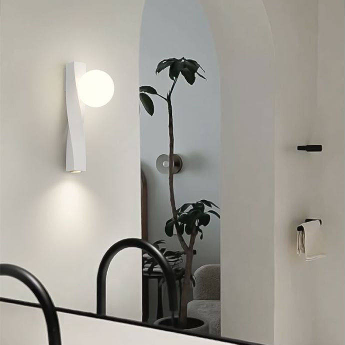 Nordic Cream PE Magic Bean Shade LED Wall Sconce Lamp