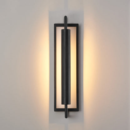 Rectangular Iron Acrylic 1-Light Wall Sconce Lamp