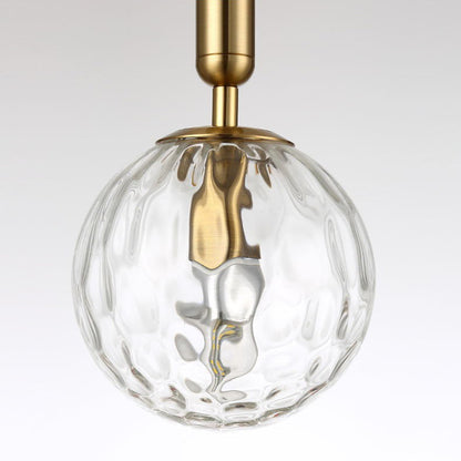 Nordic Orb Hardware Glass 1-Light Wall Sconce Lamp