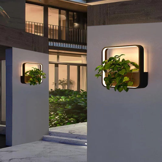 Aluminum Frame Outdoor Waterproof LED Wall Sconce Lamp