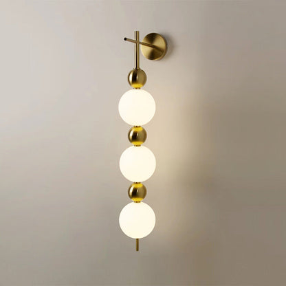Round Ball String Aluminum Plastic LED Wall Sconce Lamp