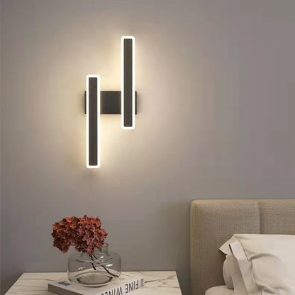 Geometric Strip Acrylic Hardware LED Wall Sconce Lamp