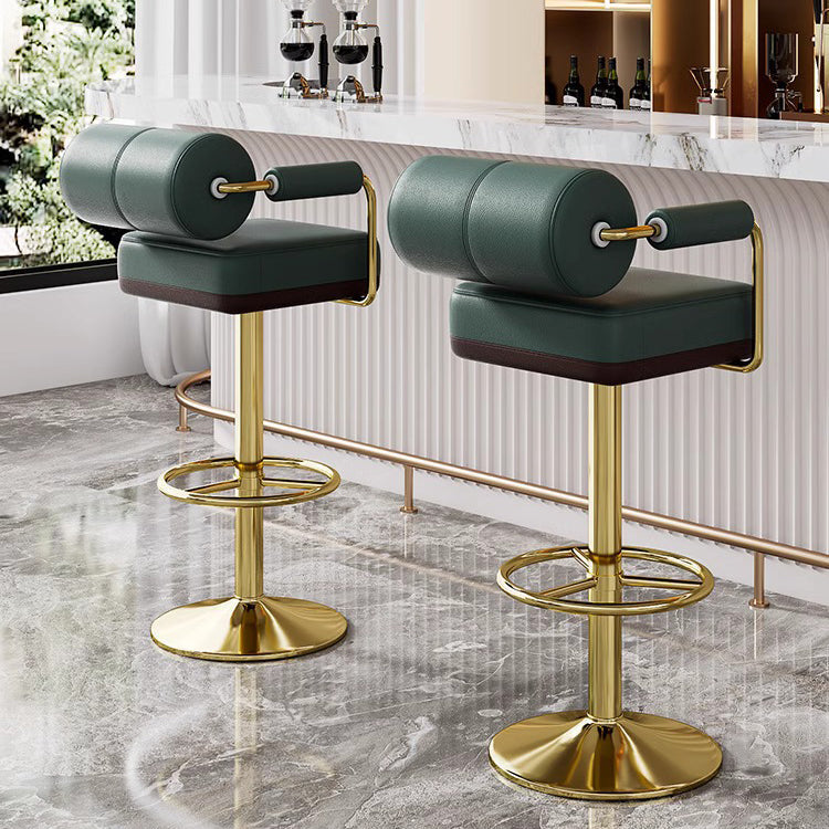 Contemporary Leather Bar Stool