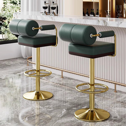 Contemporary Leather Bar Stool