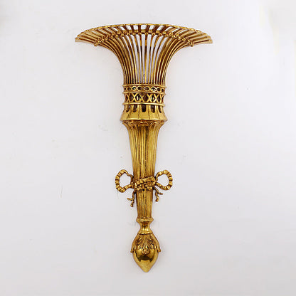 Umbrella Shape Half Round Iron 1-Light Wall Sconce Lamp