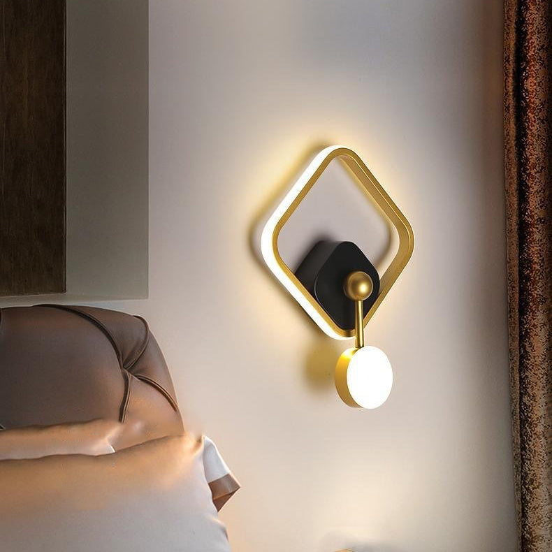 Oval Round Square Iron Aluminum LED Wall Sconce Lamp