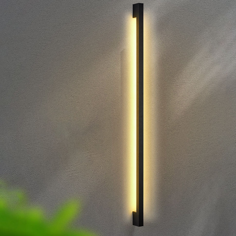 Simplicity Long Strip Iron Silicone LED Wall Sconce Lamp