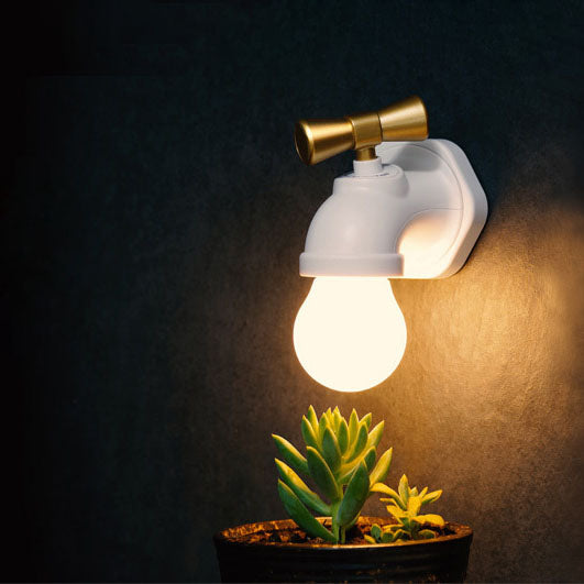 Creative Faucet ABS PC USB LED Night Light Wall Sconce Lamp
