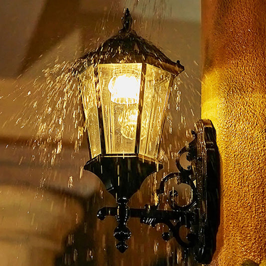 Aluminum Glass LED Solar Waterproof Wall Sconce Lamp