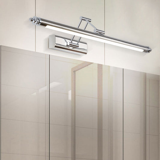 Strip Stainless Steel PC LED Vanity Light Wall Sconce Lamp