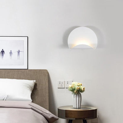 Scandinavian Iron Folding Semicircle LED Wall Sconce Lamp