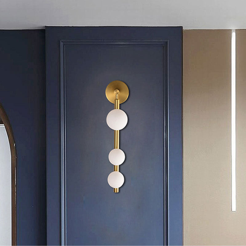 Simplicity Iron Glass Ball 3/5/7-Light Wall Sconce Lamp