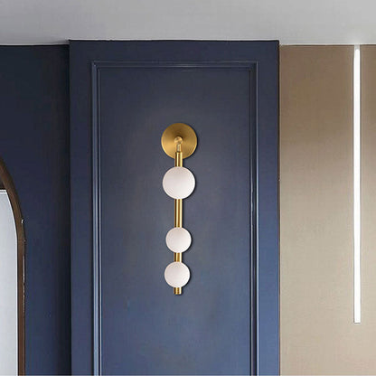 Simplicity Iron Glass Ball 3/5/7-Light Wall Sconce Lamp