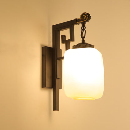 New Chinese Retro Pattern Design 1-Light Wall Sconce Lamp