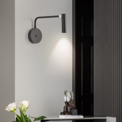 Cylindrical Rotatable Iron Aluminum LED Wall Sconce Lamp