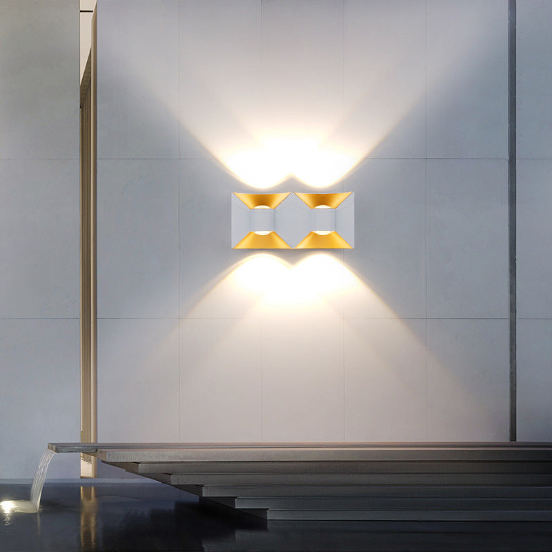 Simplicity Waterproof Aluminum Square LED Wall Sconce Lamp