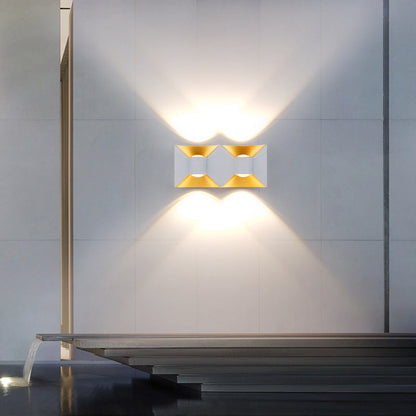Simplicity Waterproof Aluminum Square LED Wall Sconce Lamp
