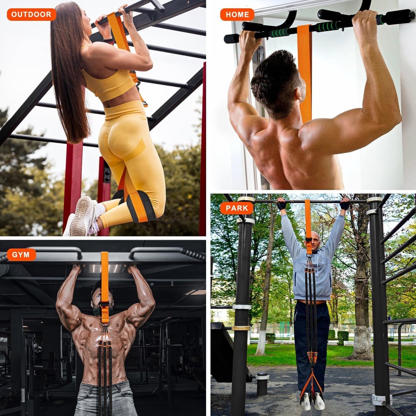 Pull Up Assist Band with Foot Holder