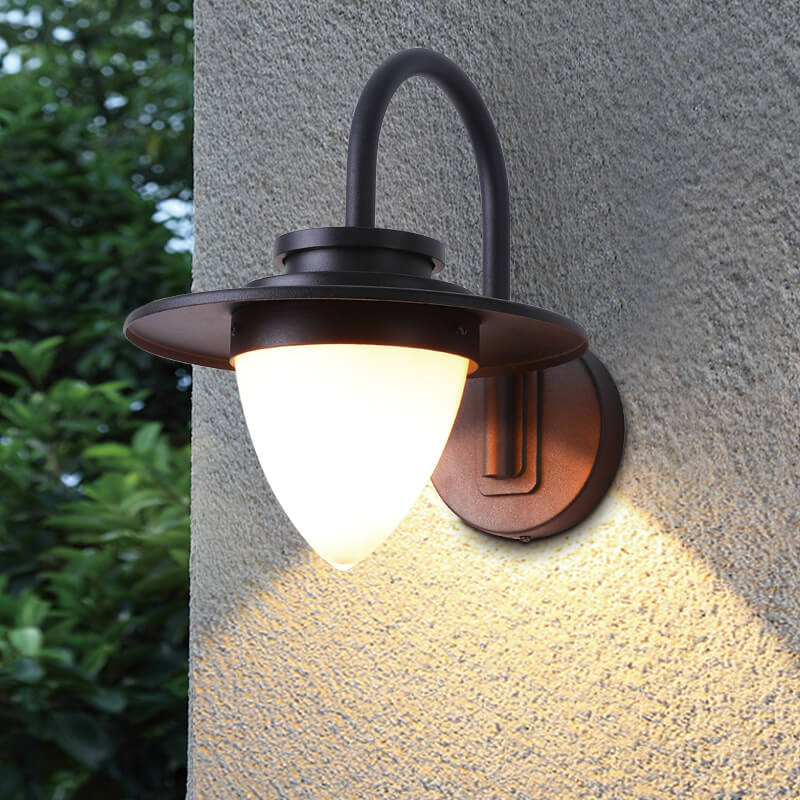 Peach Iron Outdoor Waterproof 1-Light Wall Sconce Lamp