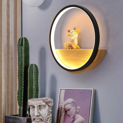 Creative Silicone Iron Aluminum Deer LED Wall Sconce Lamp