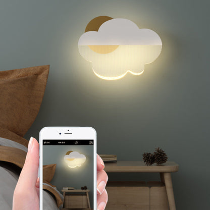 Simplicity Iron Acrylic Cloud Shade LED Wall Sconce Lamp