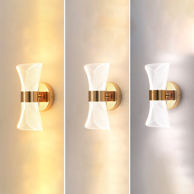 Nordic Iron Acrylic Folding Petal LED Wall Sconce Lamp