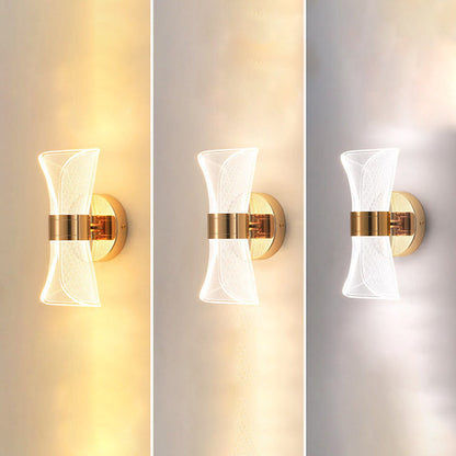 Nordic Iron Acrylic Folding Petal LED Wall Sconce Lamp