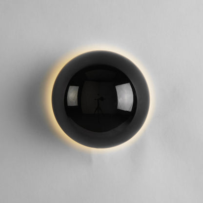 Simplicity Meteorite Semicircle Metal LED Wall Sconce Lamp