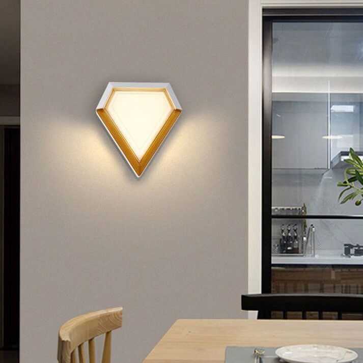 Acrylic Shape LED Outdoor Waterproof Wall Sconce Lamp
