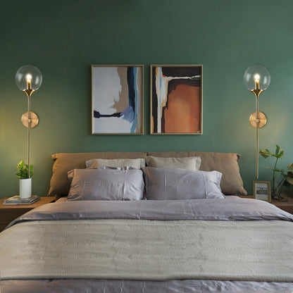 Creative Round Iron Glass 1-Light Wall Sconce Lamp