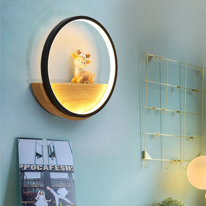 Creative Silicone Iron Aluminum Deer LED Wall Sconce Lamp
