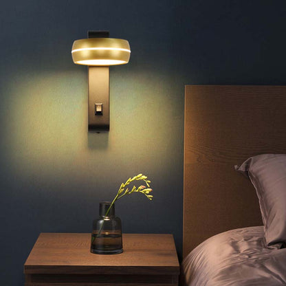 Round Rectangle Aluminum Iron PS LED Wall Sconce Lamp