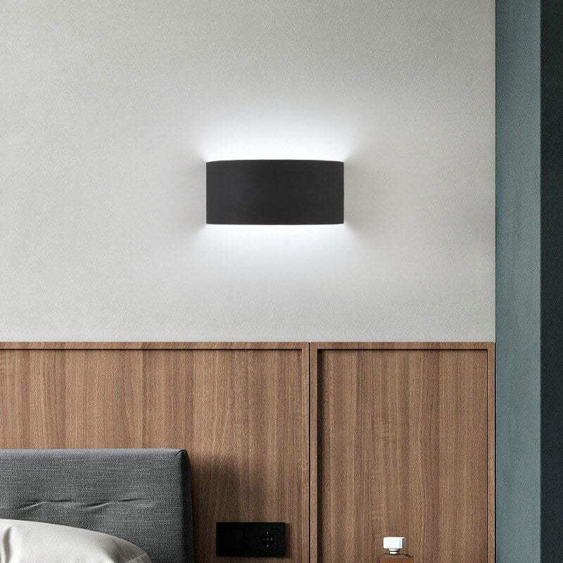 Solid Color Iron Half-circle LED Wall Sconce Lamp