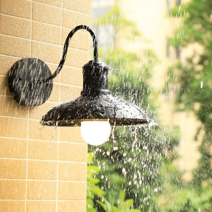 Loft Outdoor Waterproof 1-Light Bent Arm Wall Sconce Lamp