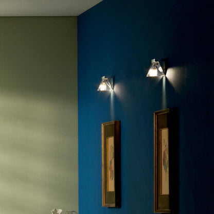Creative Triangle Iron Crystal LED Wall Sconce Lamp