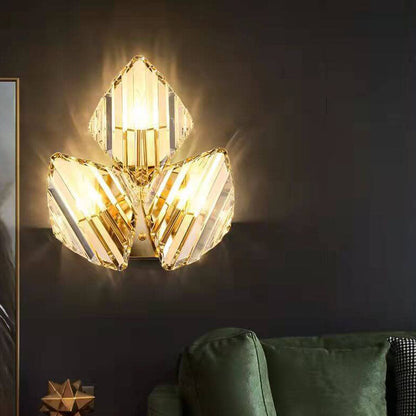 Light Triangle Geometry 1/2/3 Light Wall Sconce Lamp