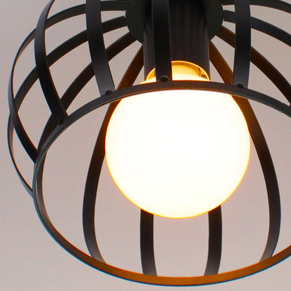 Retro Iron Hollow Semicircle 1-Light Wall Sconce Lamp