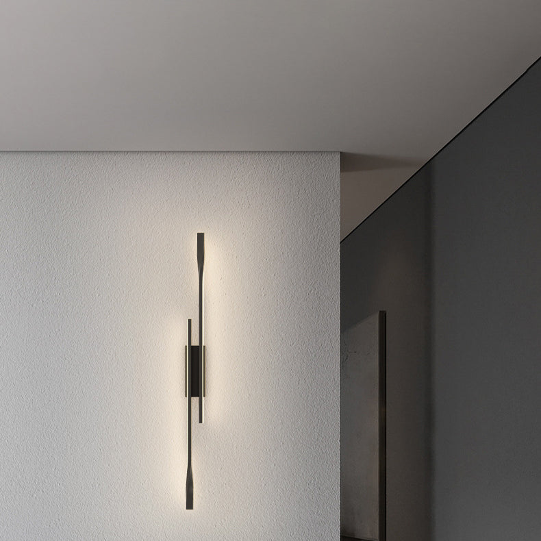 Aluminum Straight Line Silicone LED Wall Sconce Lamp