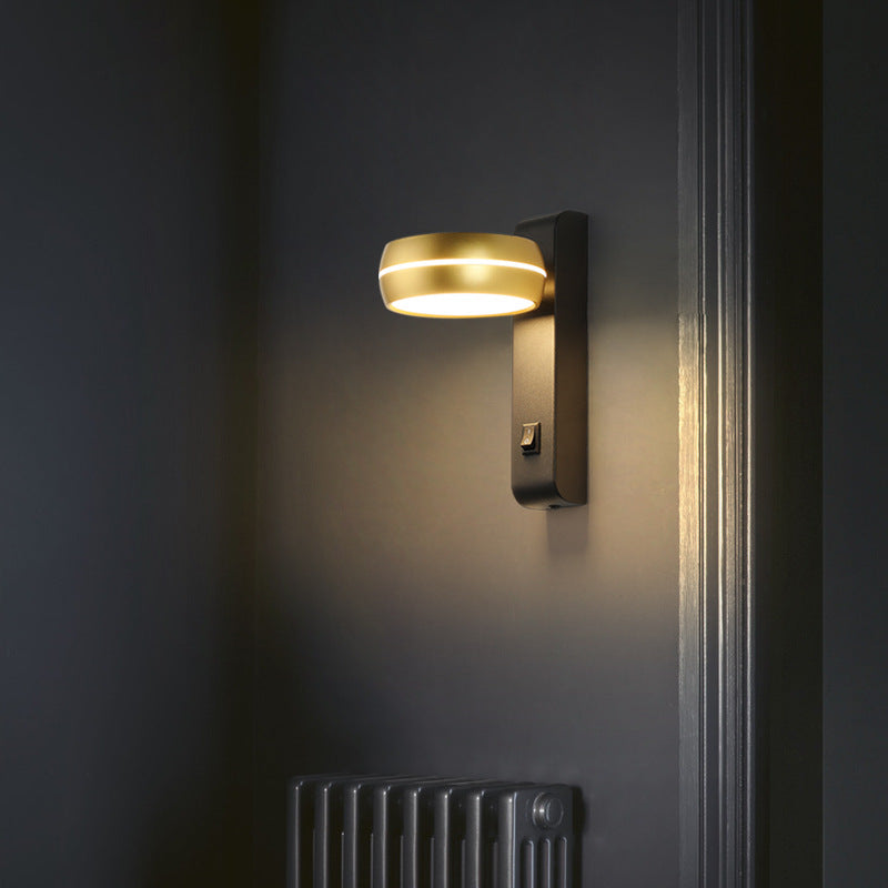 Round Rectangle Aluminum Iron PS LED Wall Sconce Lamp