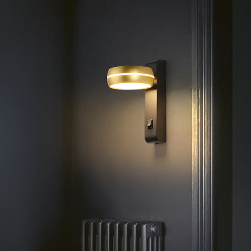 Round Rectangle Aluminum Iron PS LED Wall Sconce Lamp