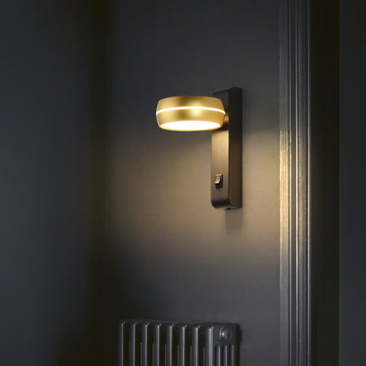 Round Rectangle Aluminum Iron PS LED Wall Sconce Lamp