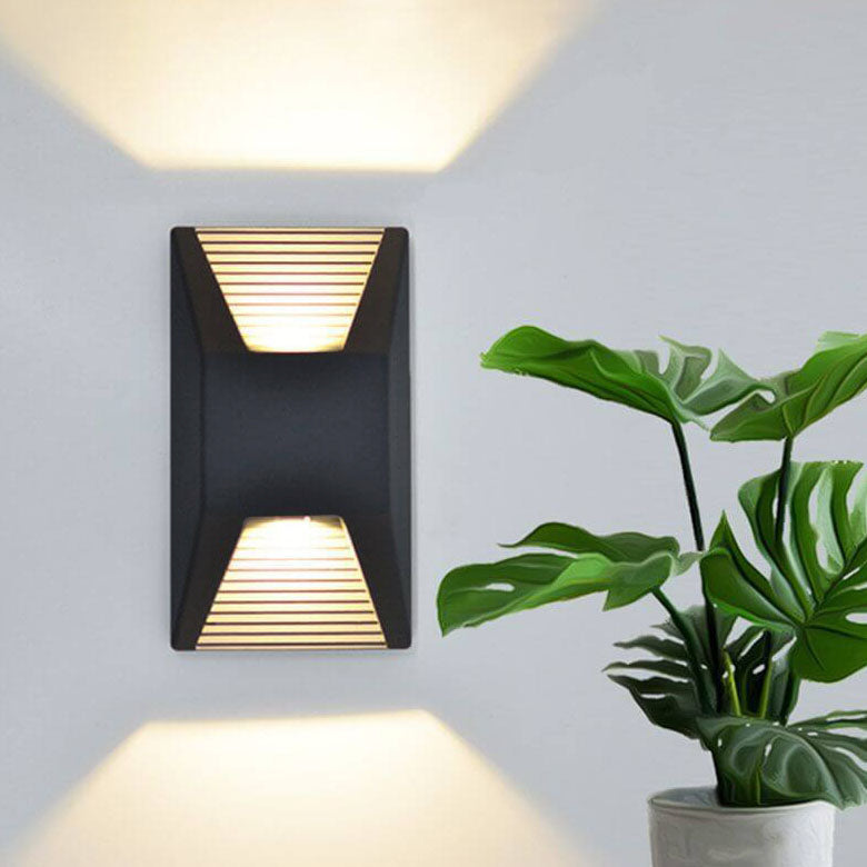 Outdoor Geometry Spotlights Waterproof LED Wall Sconce Lamp