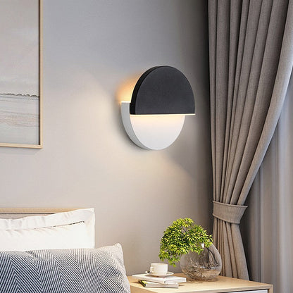 Rotatable Round Iron Acrylic LED Wall Sconce Lamp