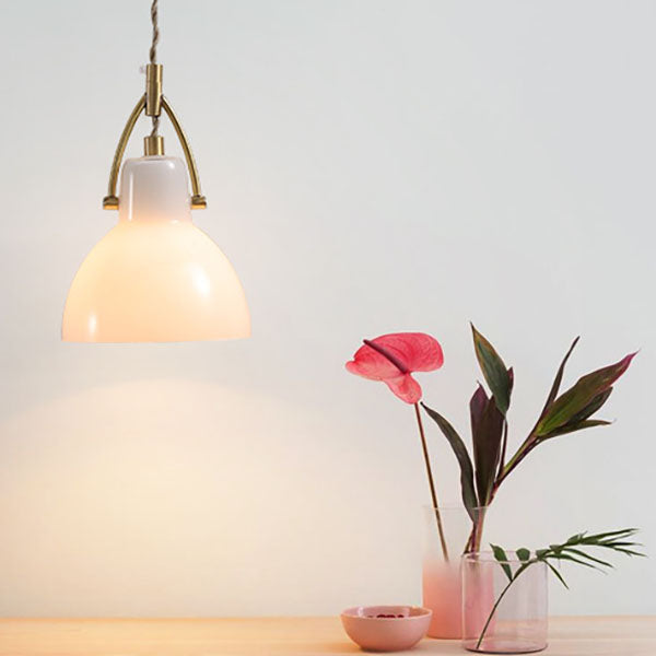 European All Brass Glass 1-Light Wall Sconce Lamp